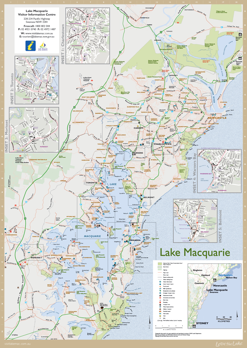 map of lake macquarie nsw Lake Macquarie Nsw Maps Street Directories Places To Visit Visitor Information Local Guide Signs map of lake macquarie nsw